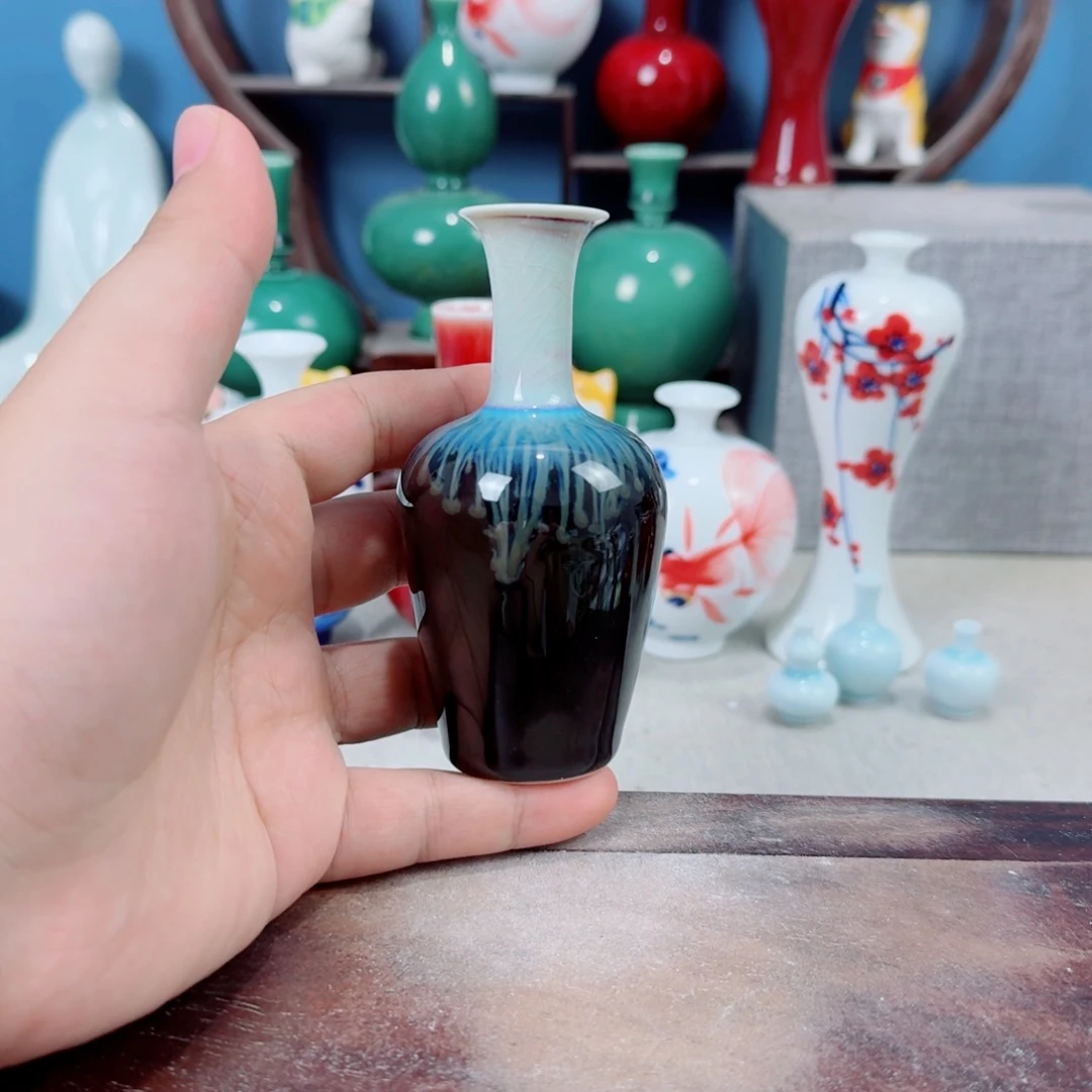 陶瓷手工小花器摆件