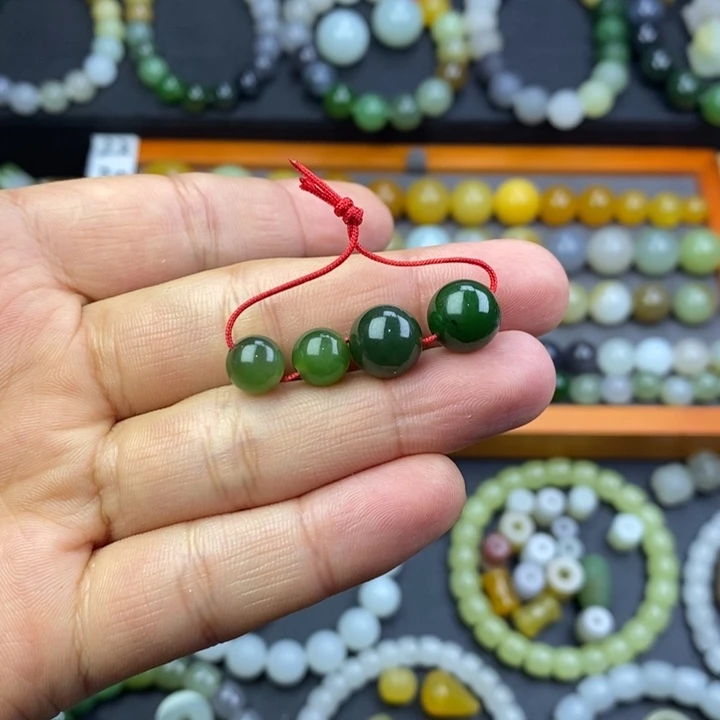 和田玉碧玉单珠未镶嵌天*赐