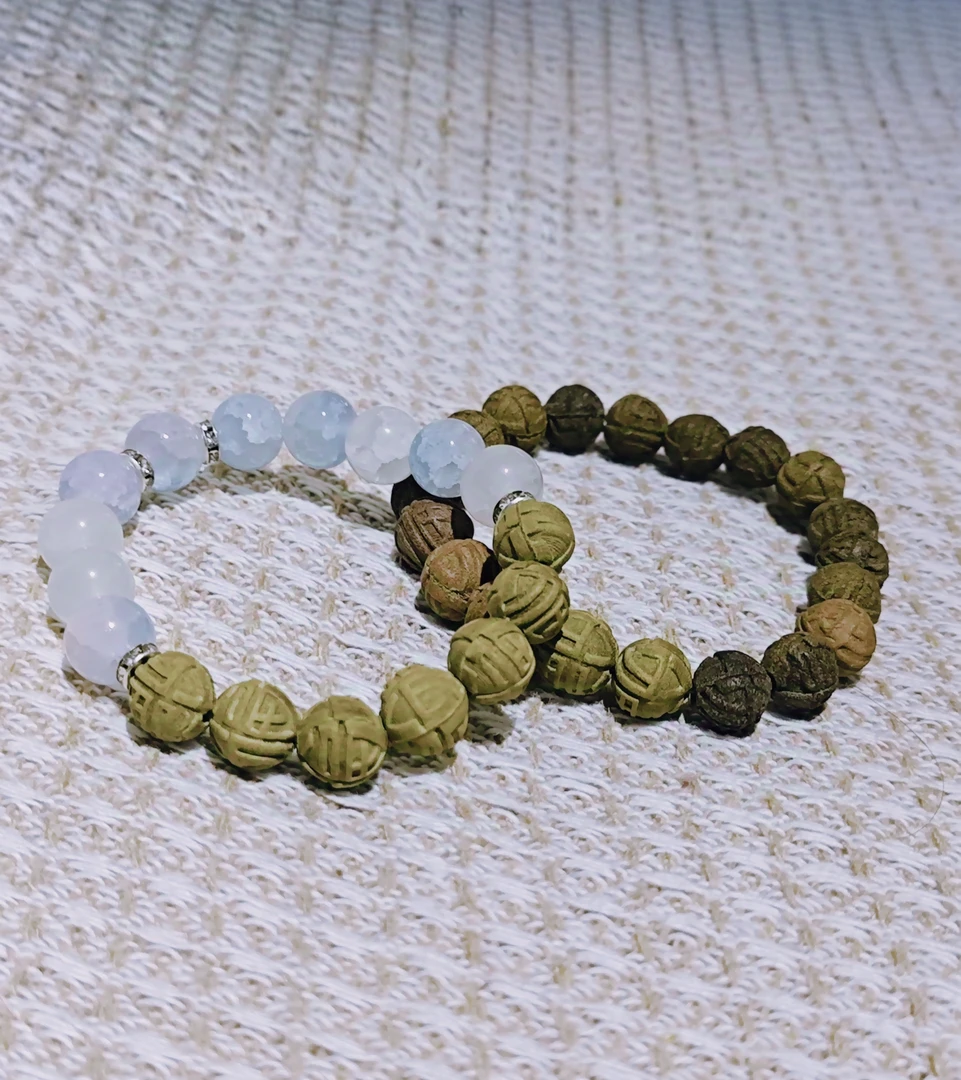 纯手工祛湿合香珠健脾中药手串草本香气驱散体内湿气