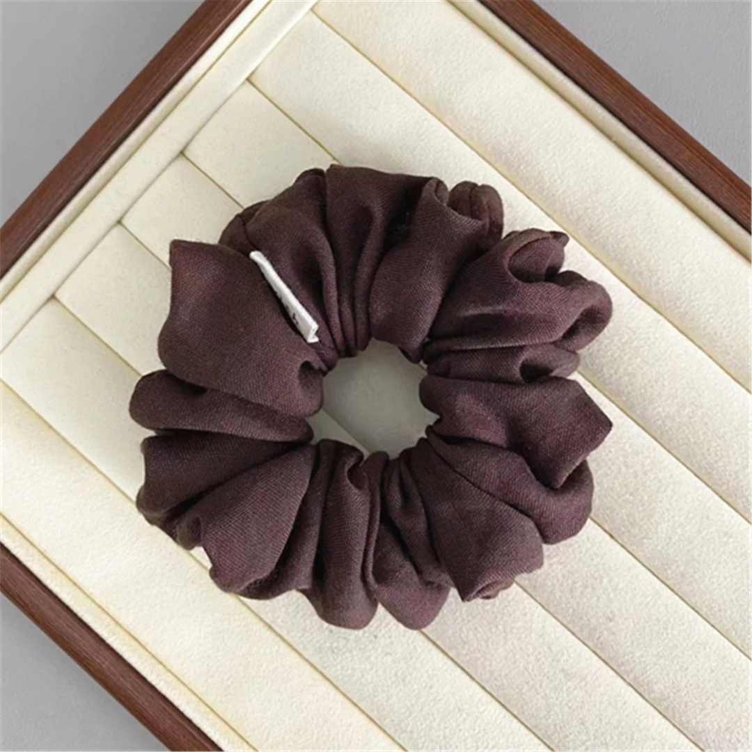 S78 发圈府绸棉原创设计优雅复古法式女头饰皮筋简约大气百搭肠圈