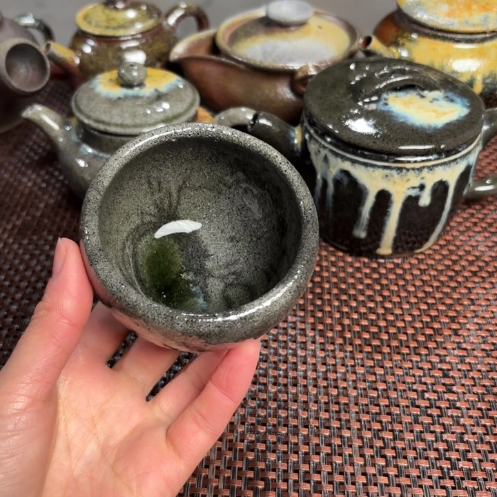 紫砂茶杯玉化小杯100 C瑕