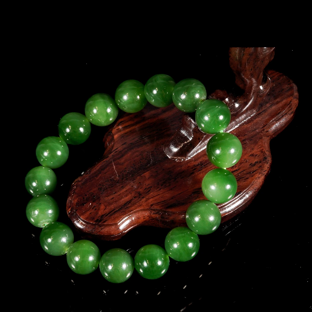 LOT.040和田碧玉手串/X3932