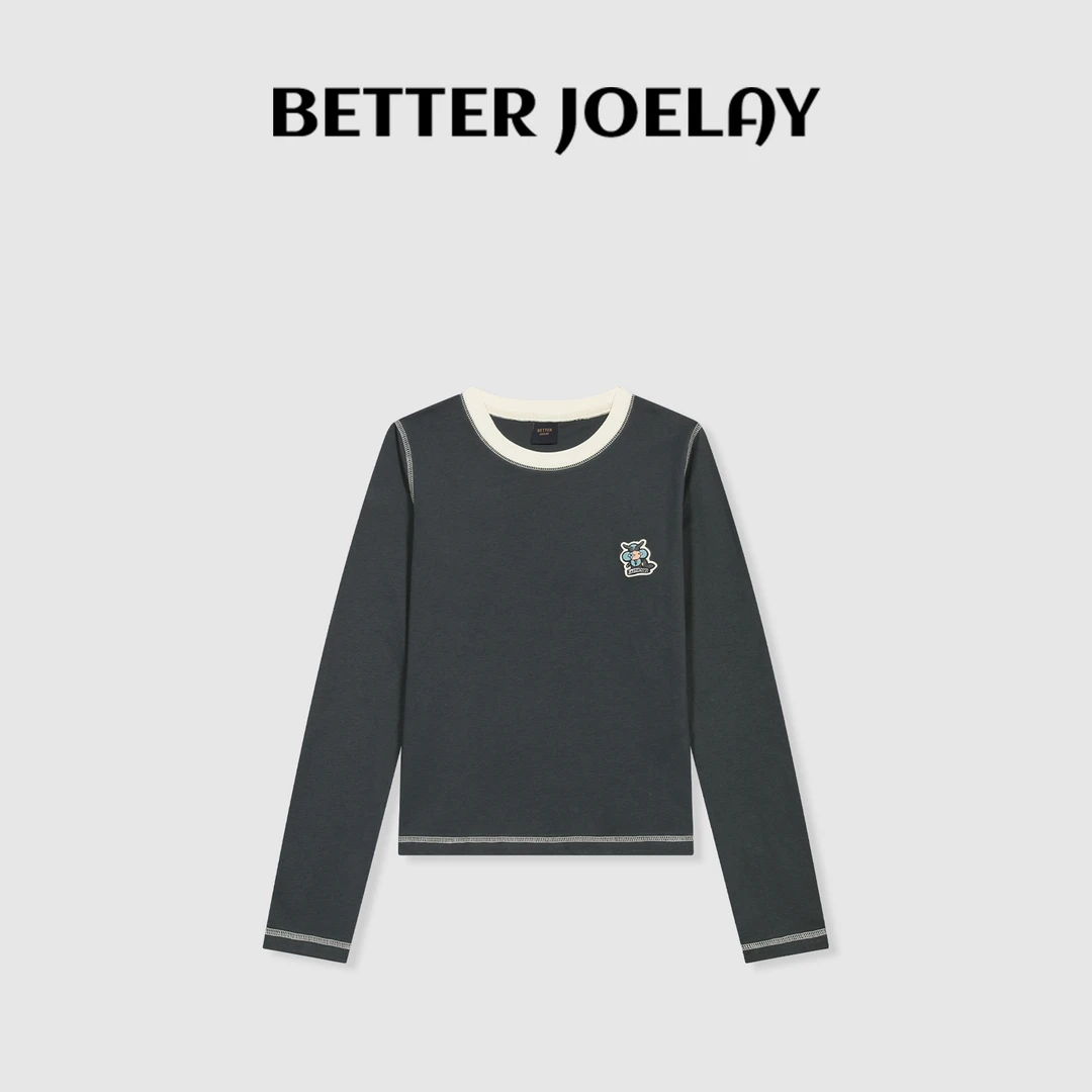 BETTER JOELAY-小版【智慧摩羯】时尚百搭休闲T恤长袖简约KH1285