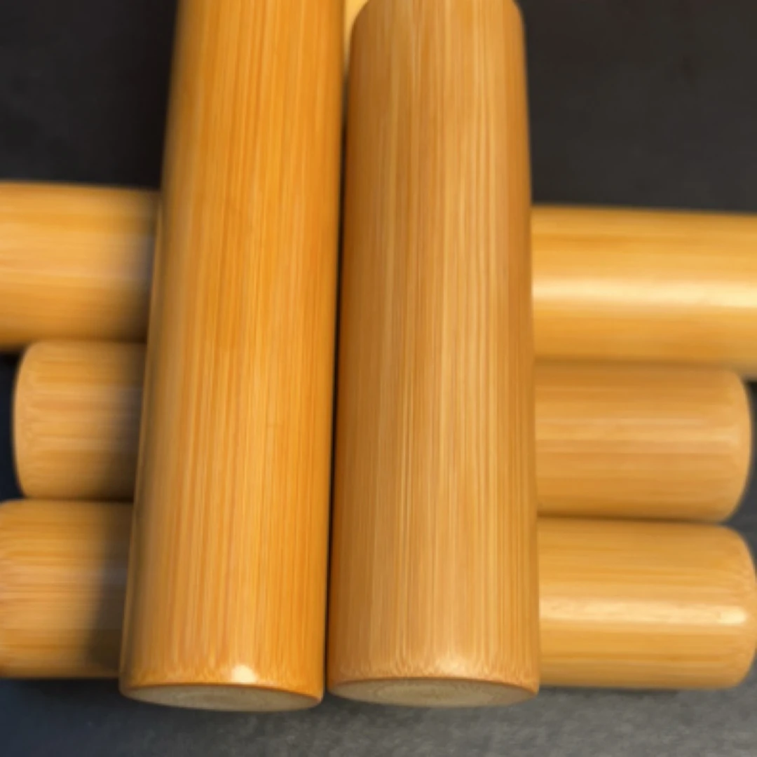 实心玉竹文玩手把件