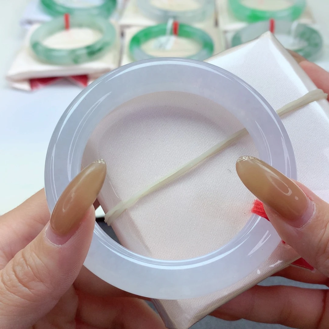 未镶嵌手镯翡翠9908紫月阁 冰紫