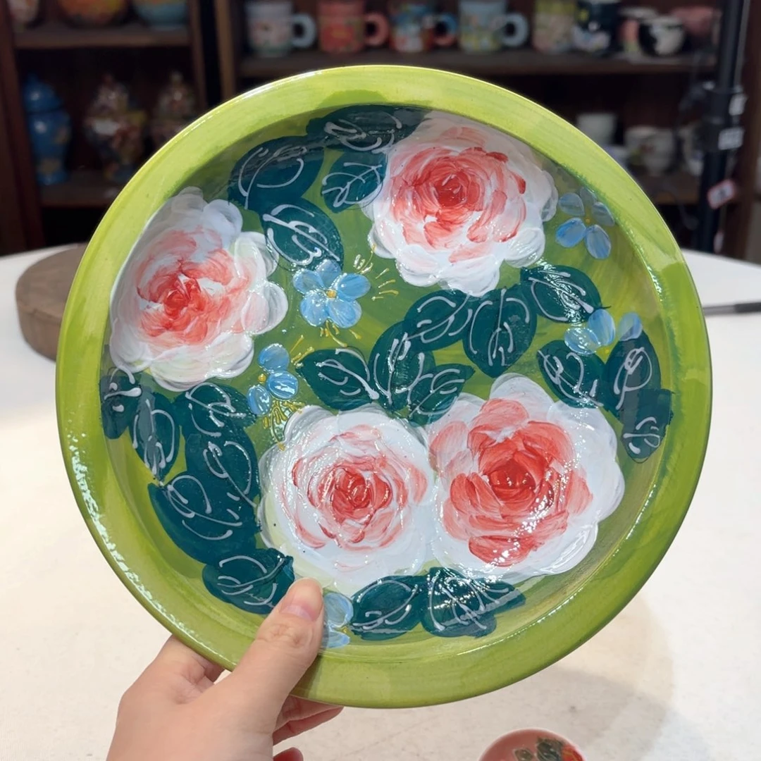 景德镇手绘高温釉下彩陶瓷茶具