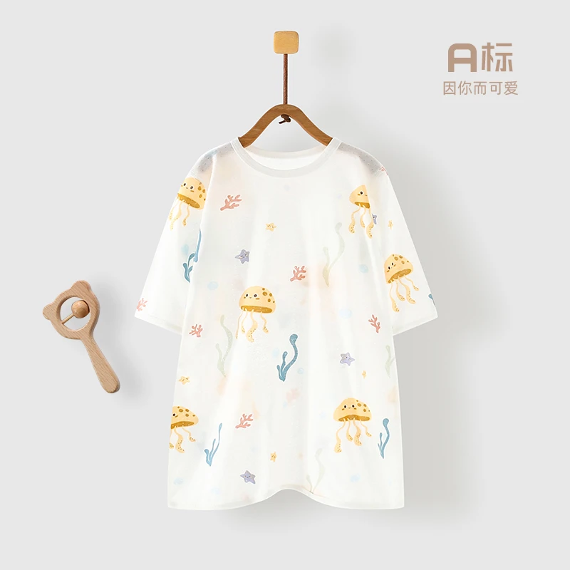 MY系列婴幼儿超柔亲肤夏季连体衣竹棉睡袍