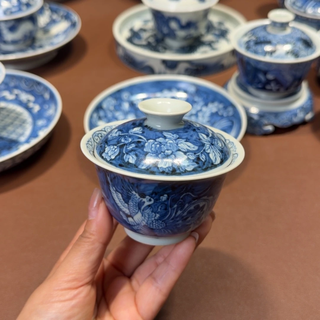 手工是手绘茶具微瑕