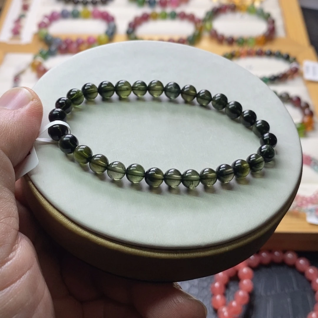 碧玺手链碧玺未镶嵌