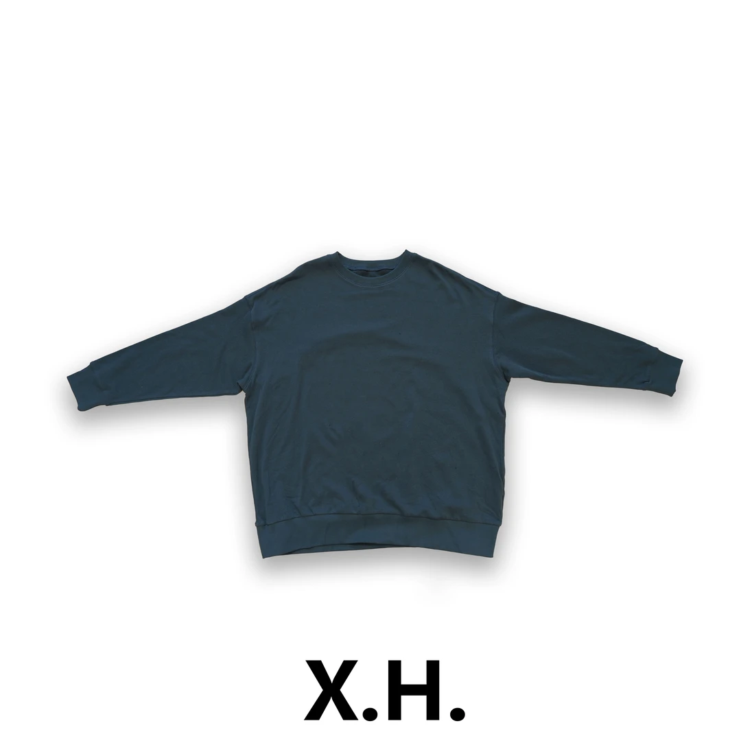 【刘小黑】好穿好搭秋冬毛圈圆领宽松套头卫衣