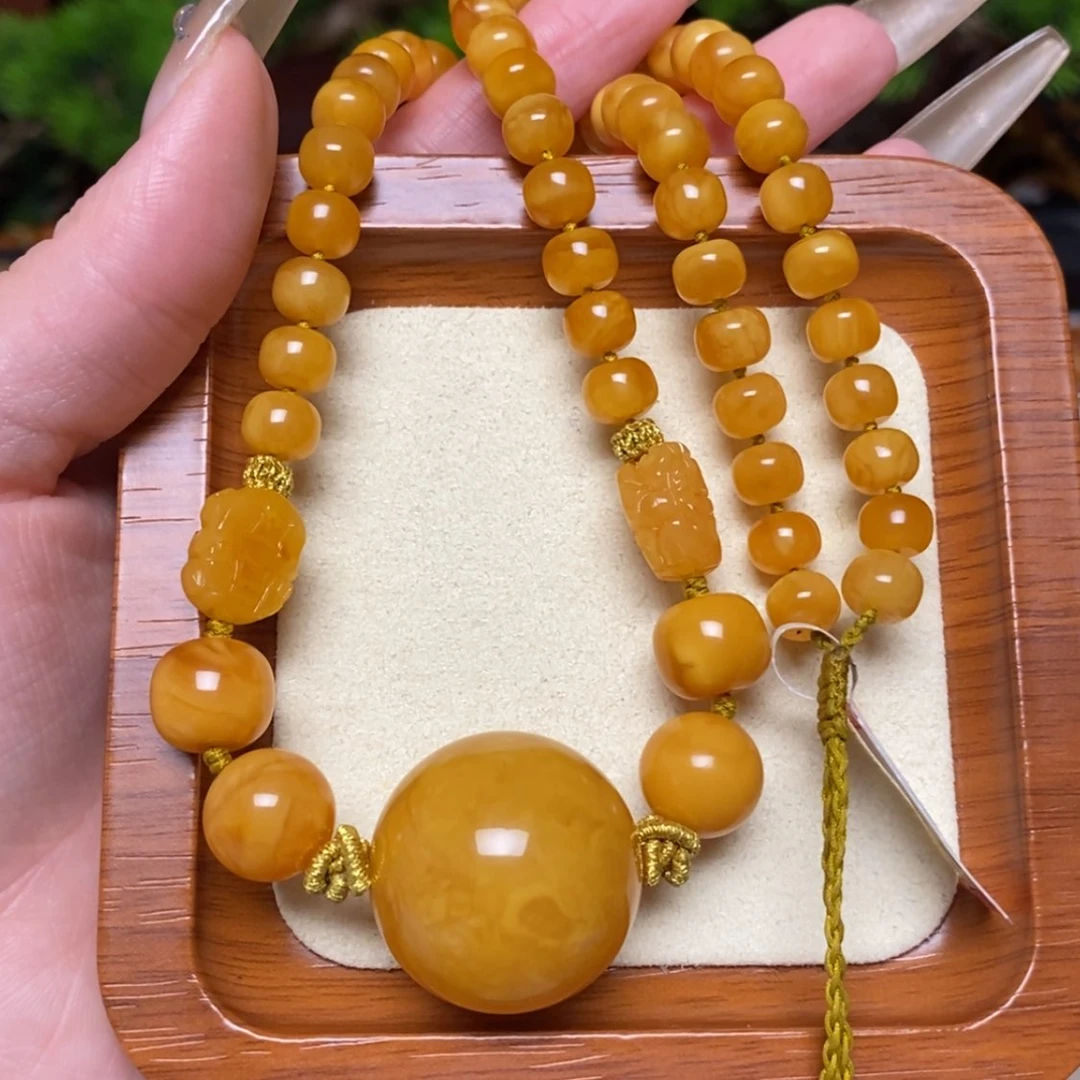 【闪购商品】蜜蜡颈饰未镶嵌项链