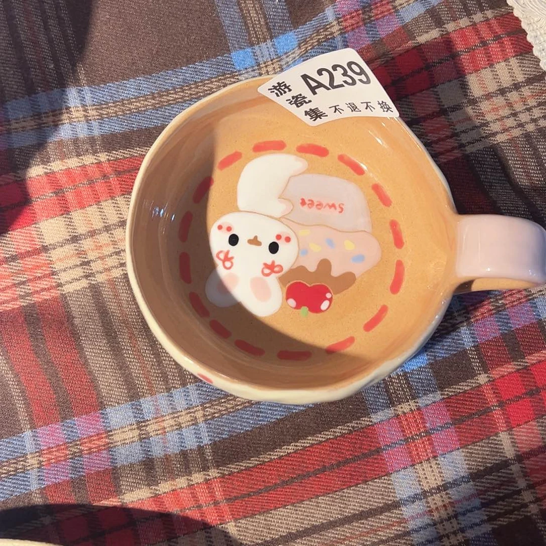 摆件陶手绘碟子239