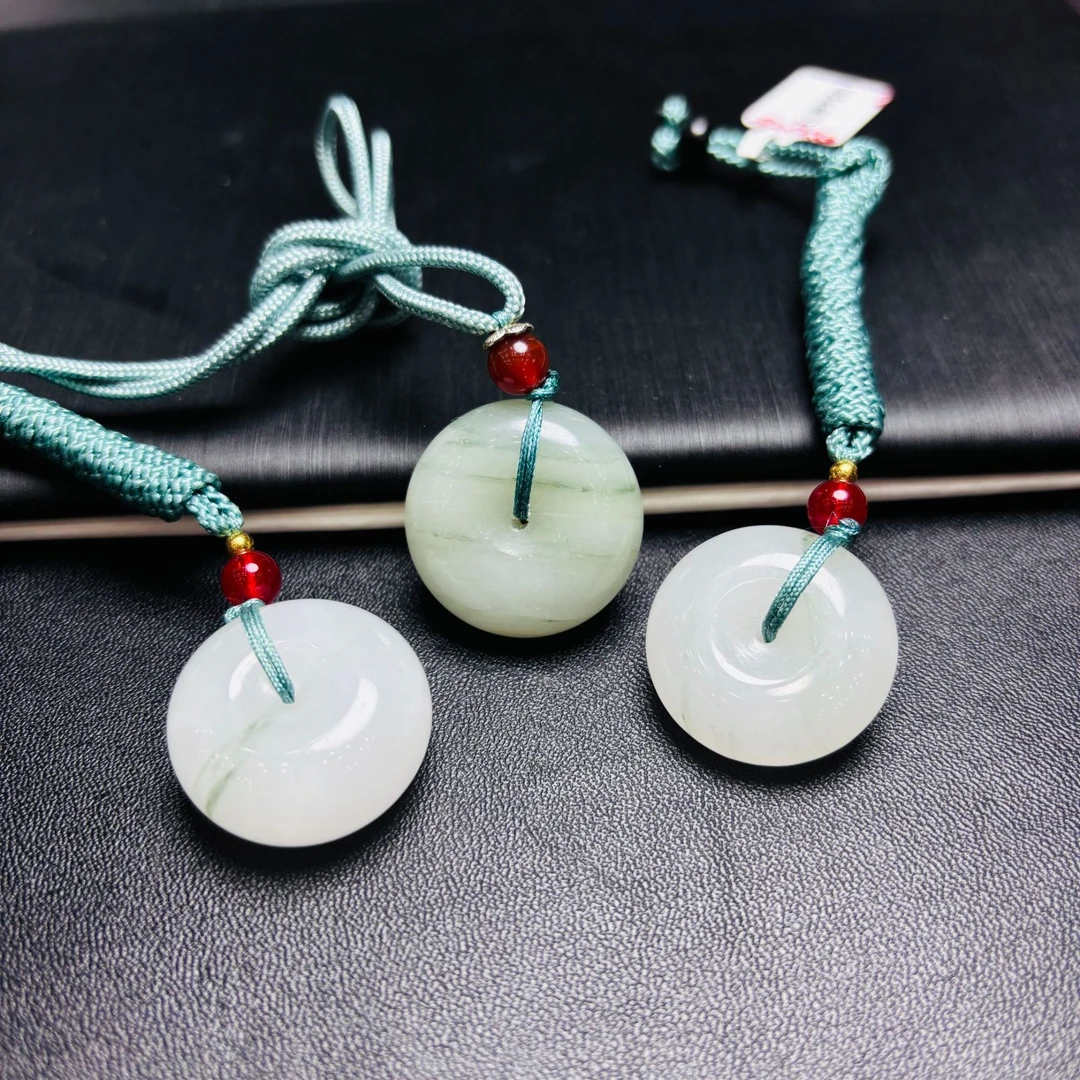 【小猴哥珠宝】天然天山翠女士平安扣吊坠