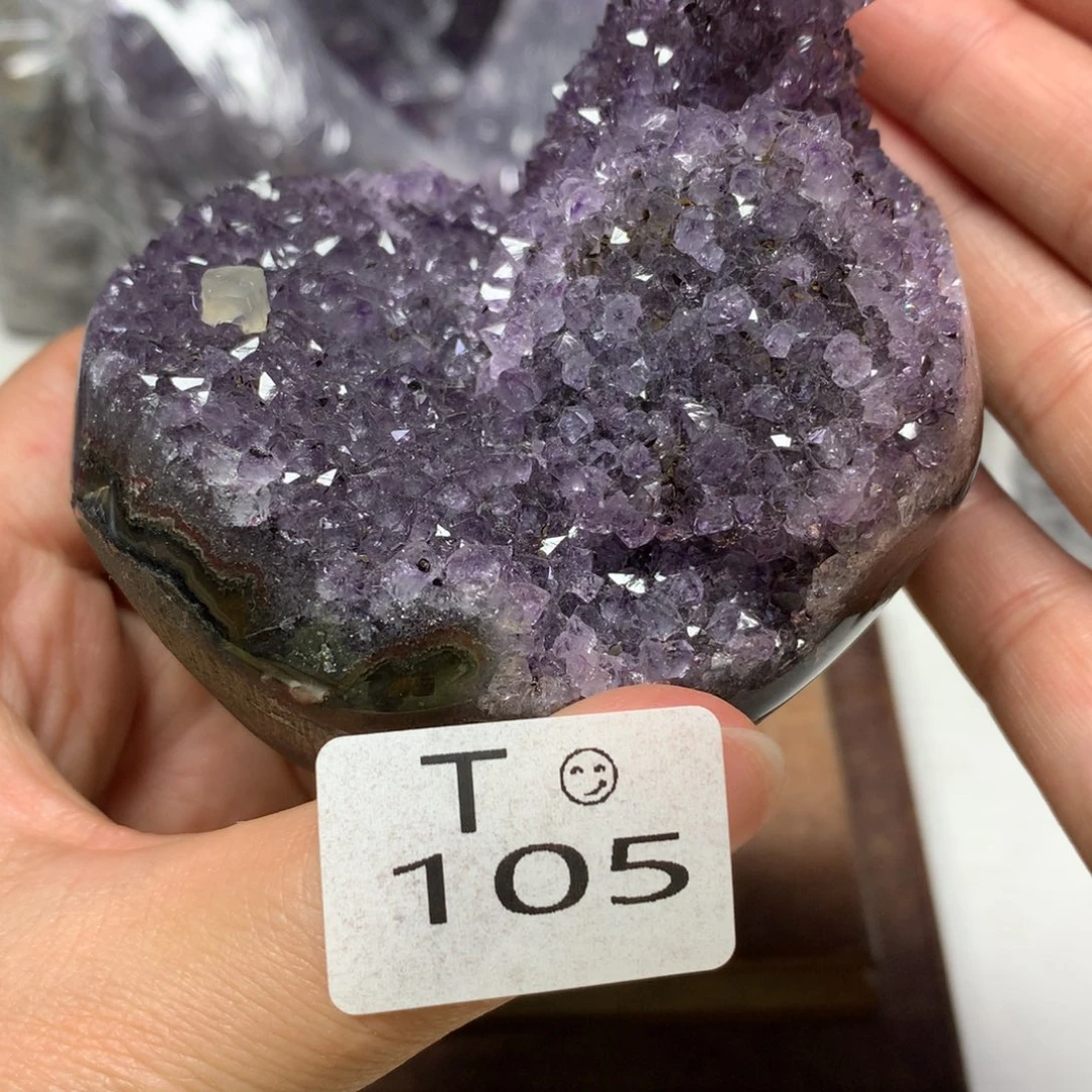 紫晶摆件未镶嵌水晶