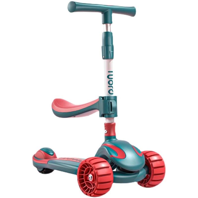 滑板车儿童1-3-6-12岁以上小孩踏板折叠款男女宝宝溜溜车可坐可骑