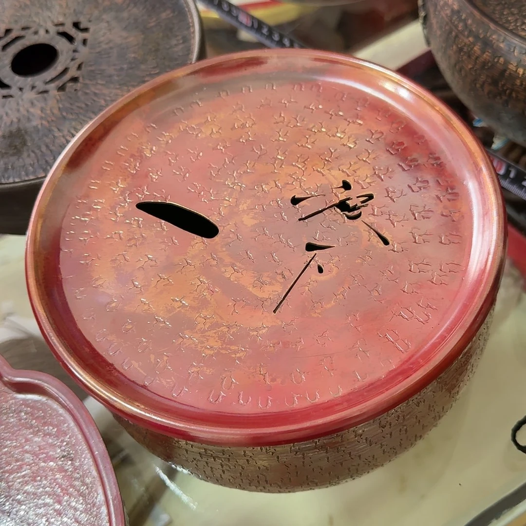 紫铜壶手工制作摆件