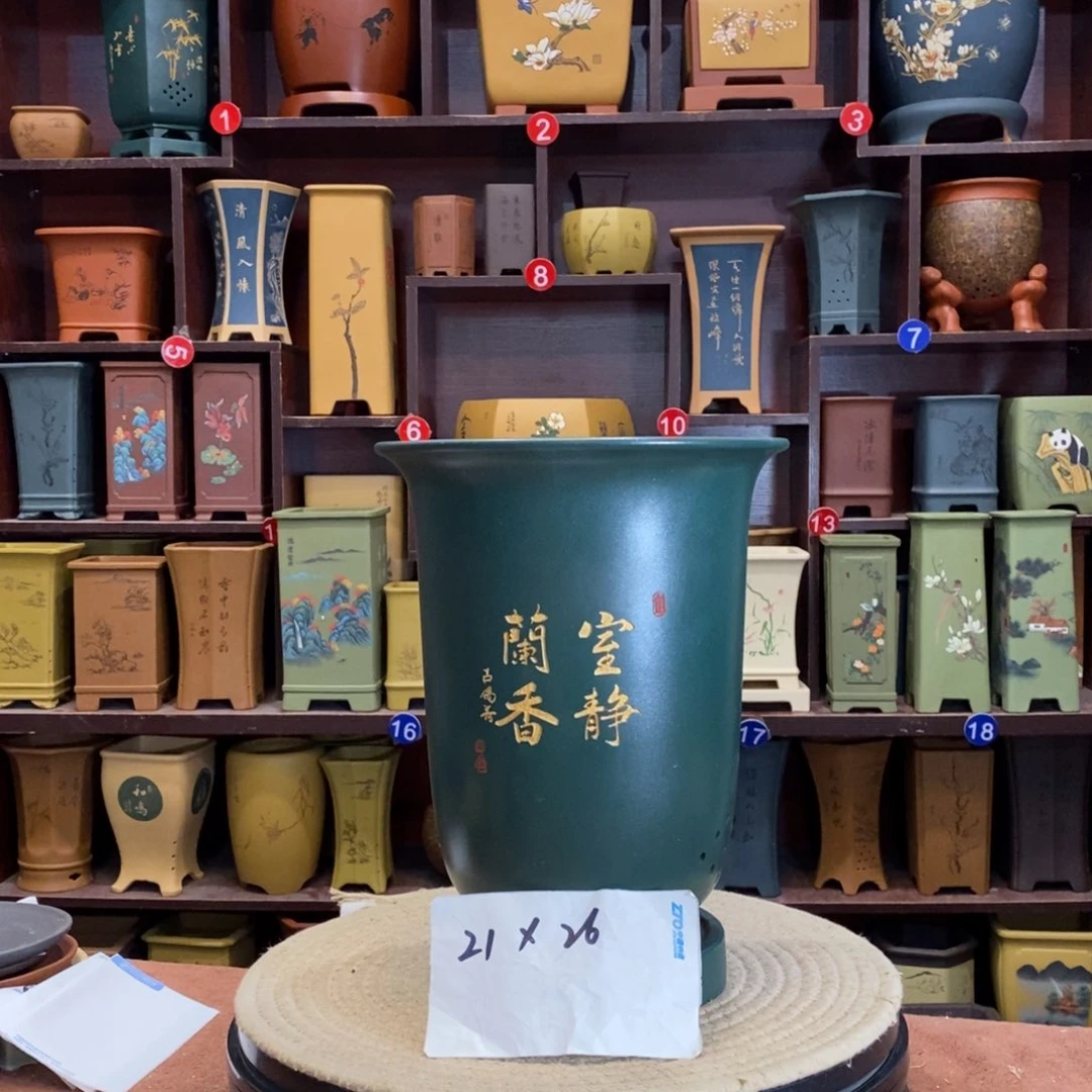 紫砂花盆紫砂作品