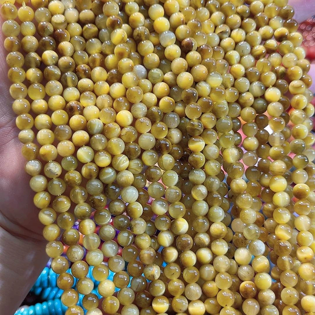 玛瑙/玉髓合金珠宝半成品金虎一条6mm