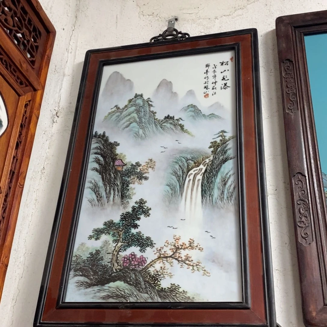 瓷片60*40 景德镇瓷板画柴窑烧制