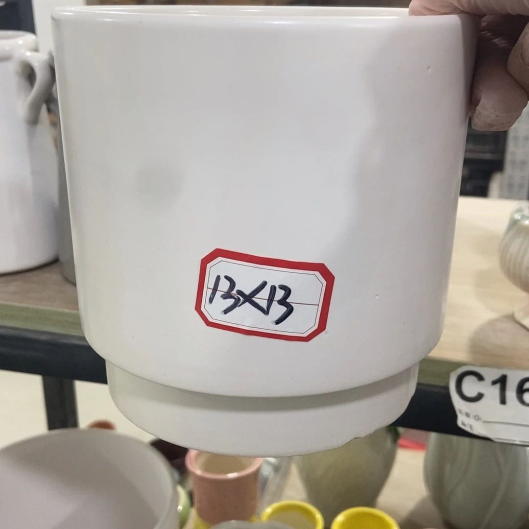 红陶高温陶瓷花盆