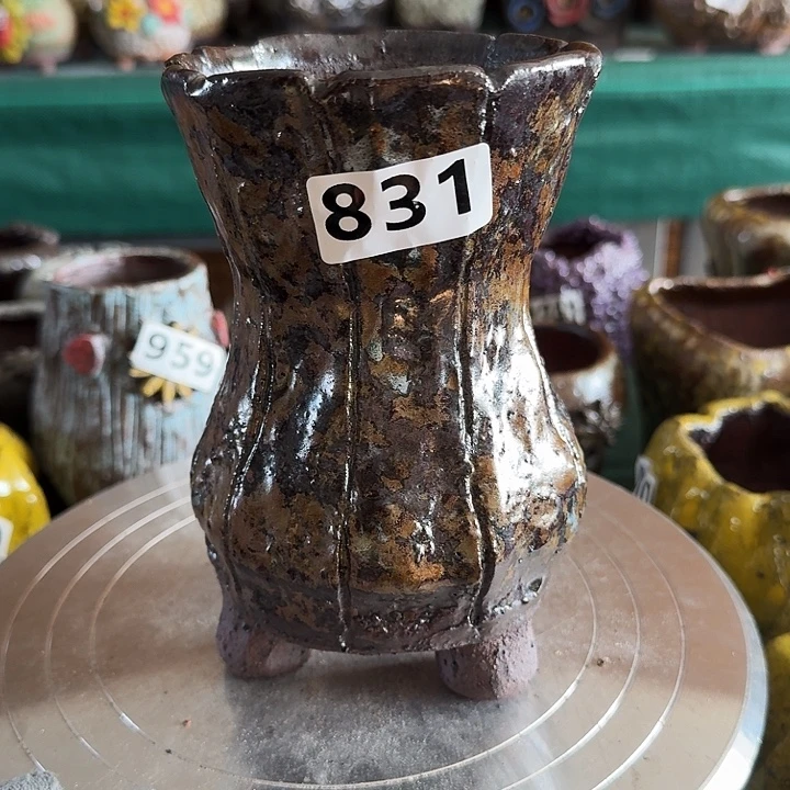 内口9高16粗陶手工