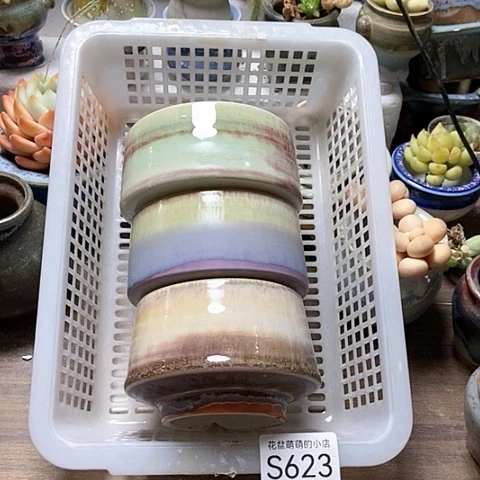 紫砂花盆623微瑕品口径8到9左右口不圆