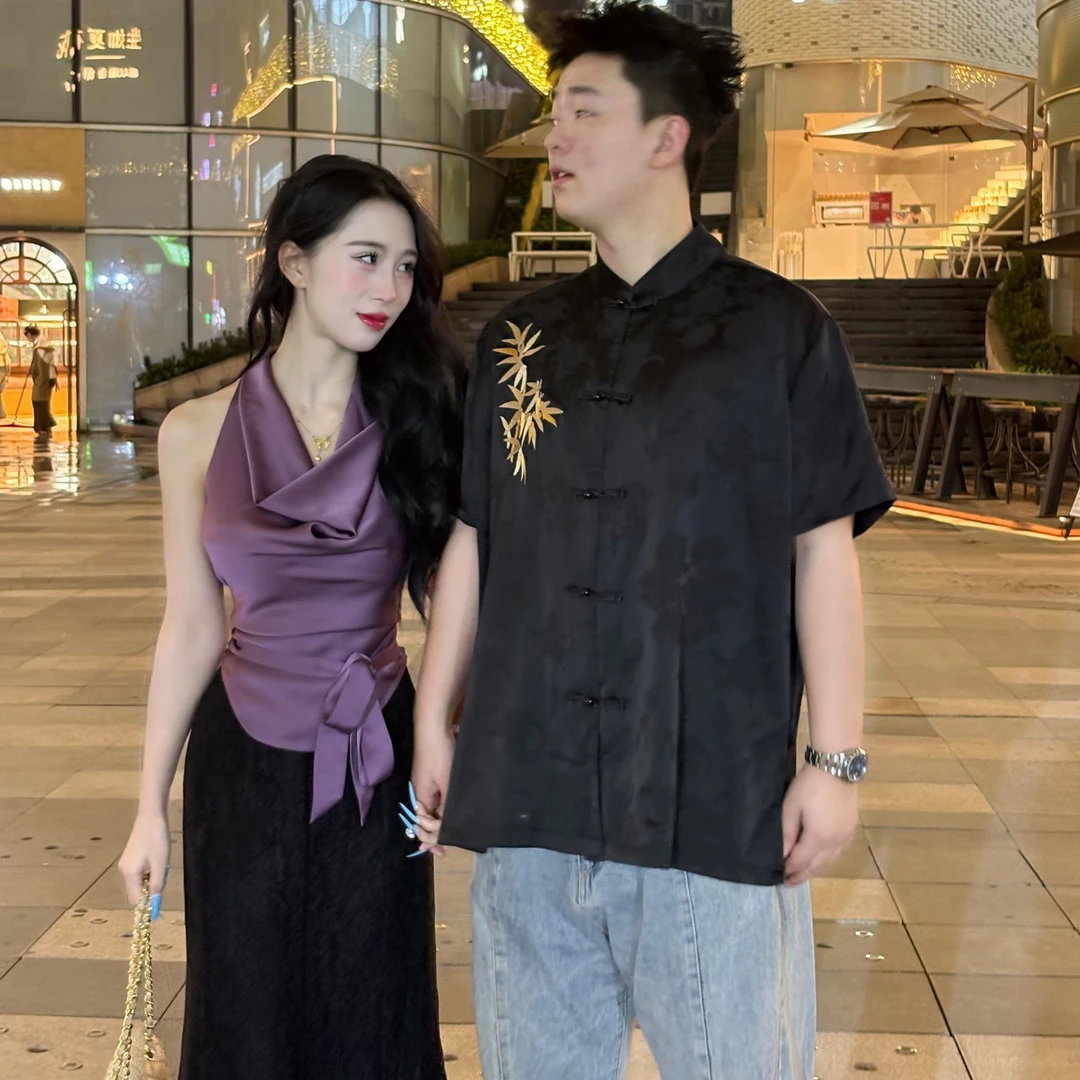 LHMknk1画报夫人原创自制御姐鱼尾蕾丝女装2025年款套装 紫色诱惑