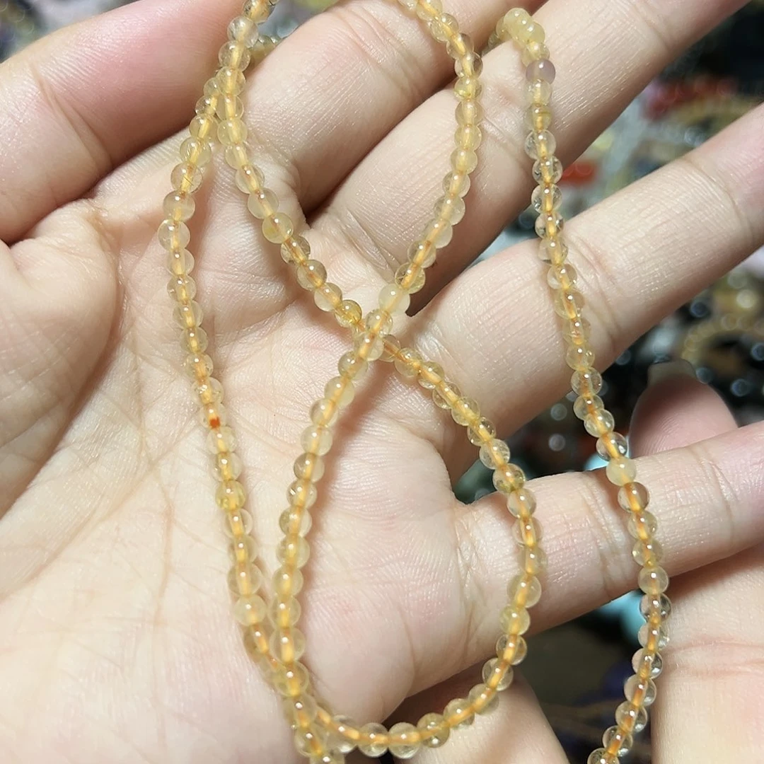 水晶手链未镶嵌3毫米多圈发晶