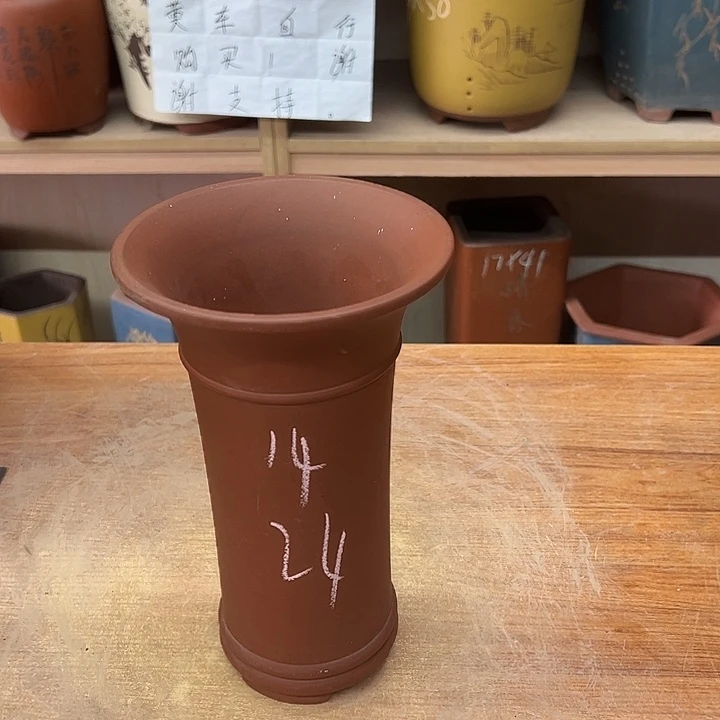 紫砂花盆，透气花盆