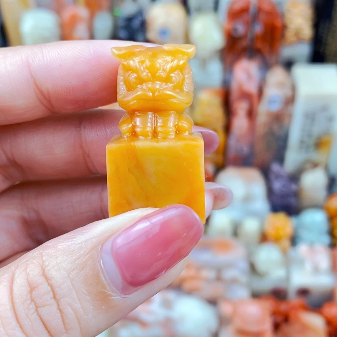 老挝石印石手工篆刻包邮包刻自定义内容