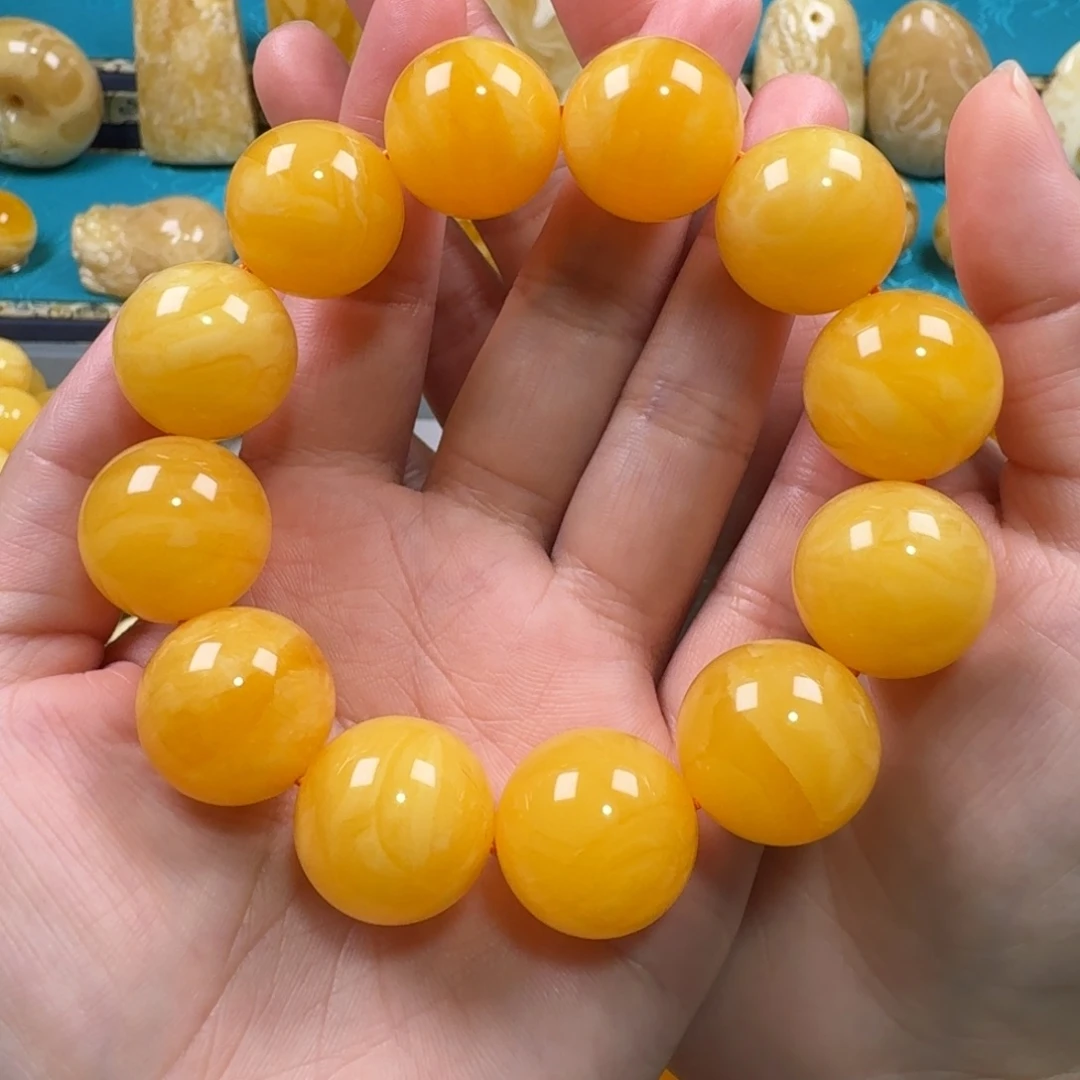 未镶嵌琥珀手链蜜蜡