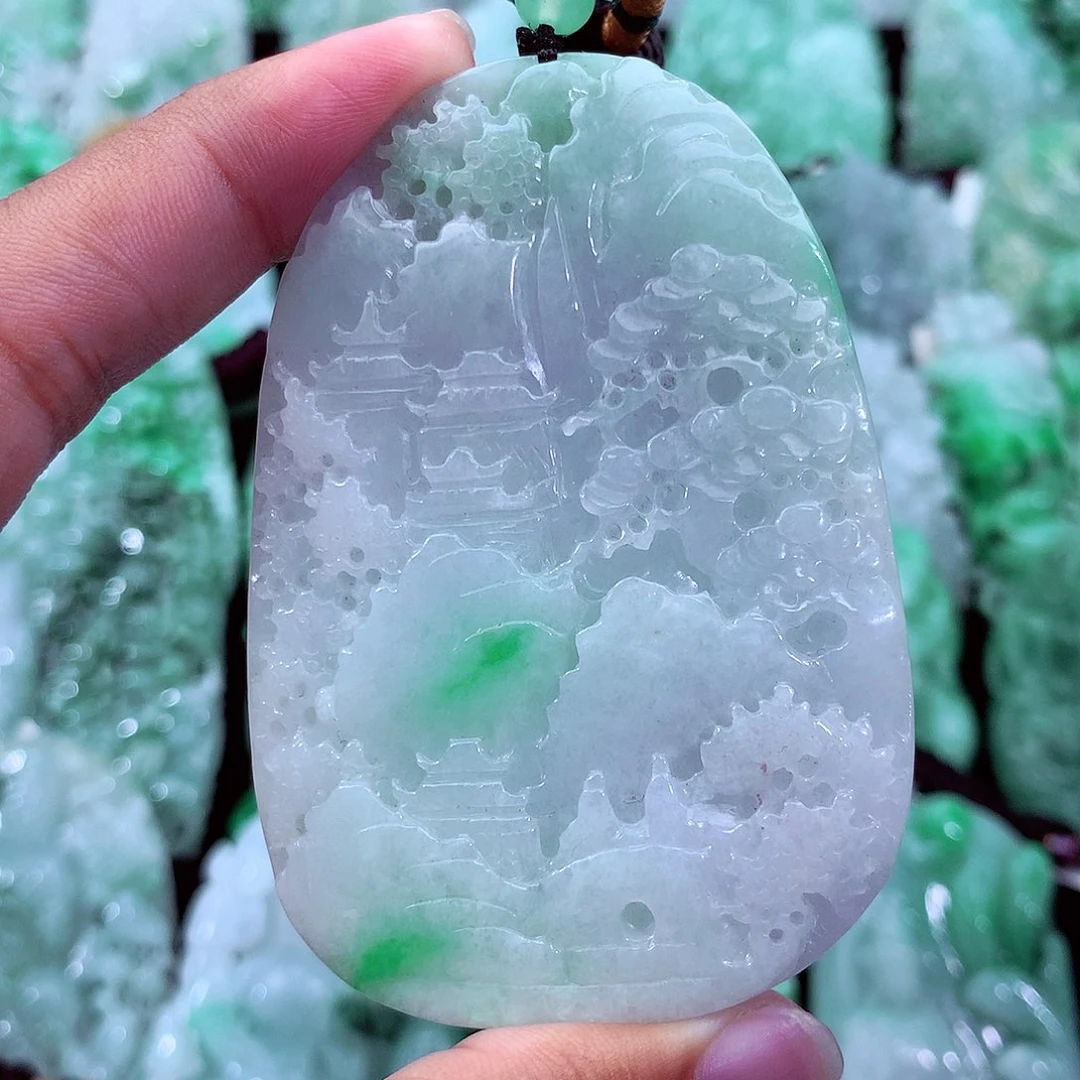 翡翠未镶嵌吊坠(不含链)