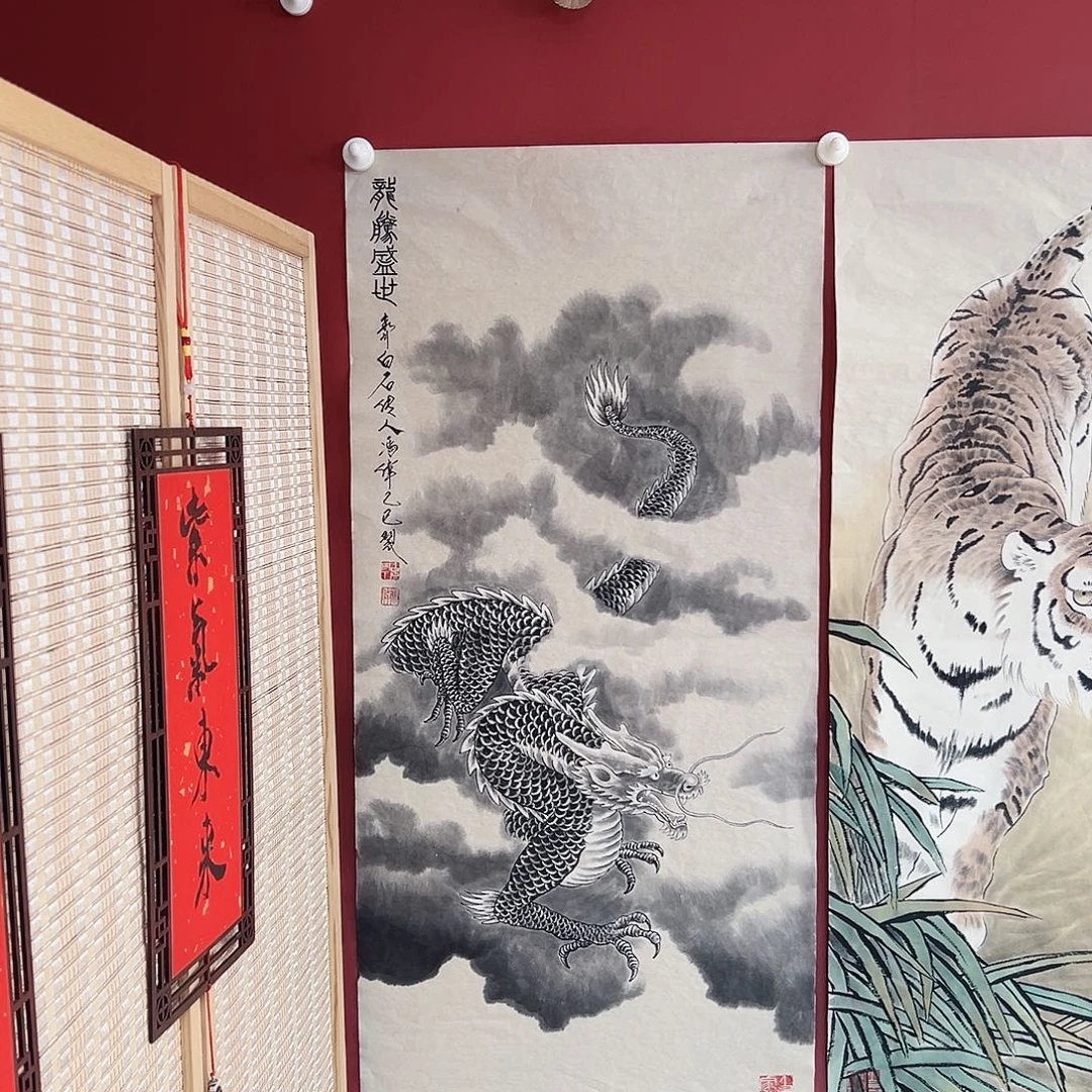 叶***饰国画冯伟老师亲笔手绘国画作品慧