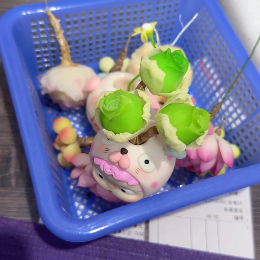 别***怪双层款树脂粘土蘑菇冰箱贴