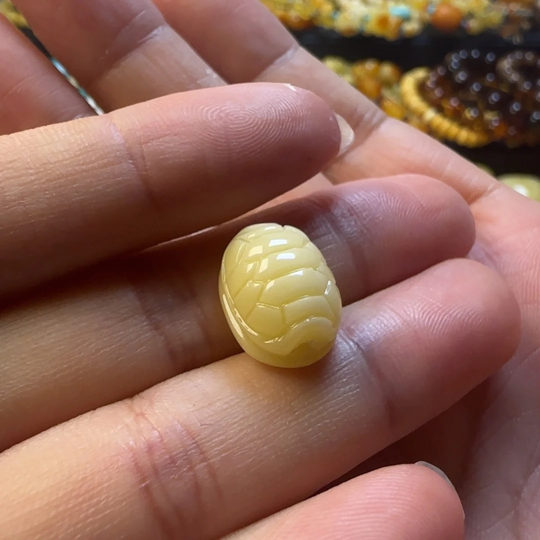 蜜蜡未镶嵌颈饰蜜蜡俄料富甲