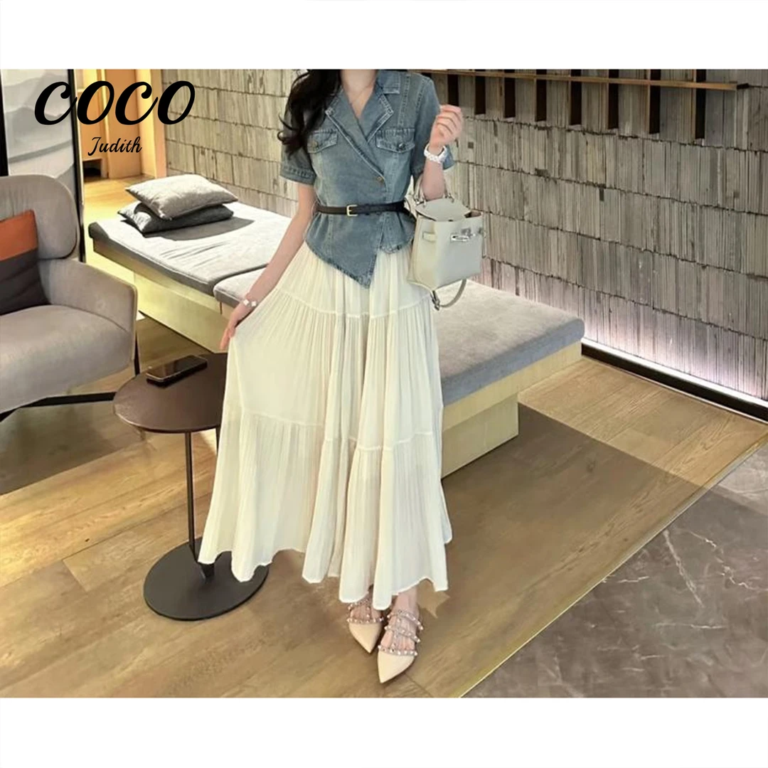 【RG6097】2025年新款显瘦气质小众优雅轻奢百搭潮流设计感套装裙