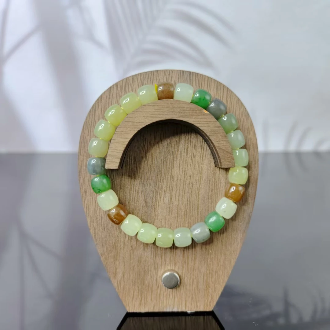 U和田玉多宝桶珠手串（卡8）0224