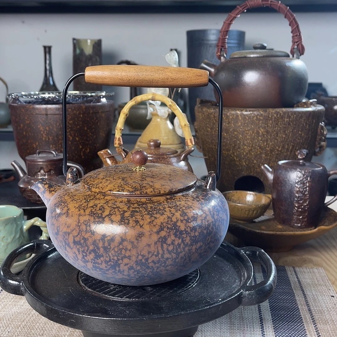 壶紫砂粗陶实用茶壶