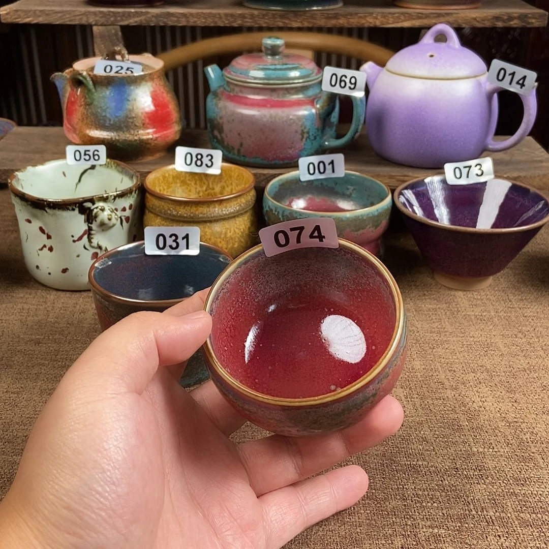 瓷片钧瓷茶壶艺术