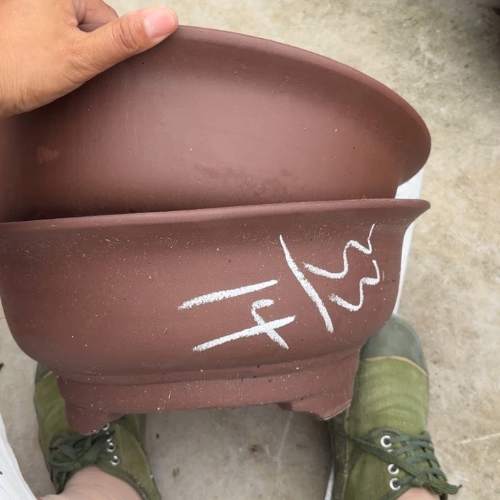 紫砂花盆紫砂的花