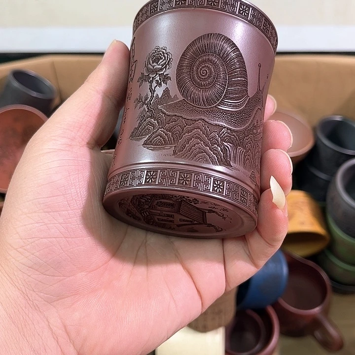 茶杯紫砂全手工紫砂主人杯