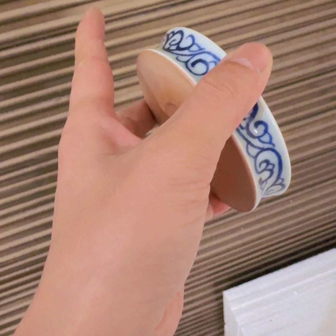 瓷片青花一路连科盖置景德镇