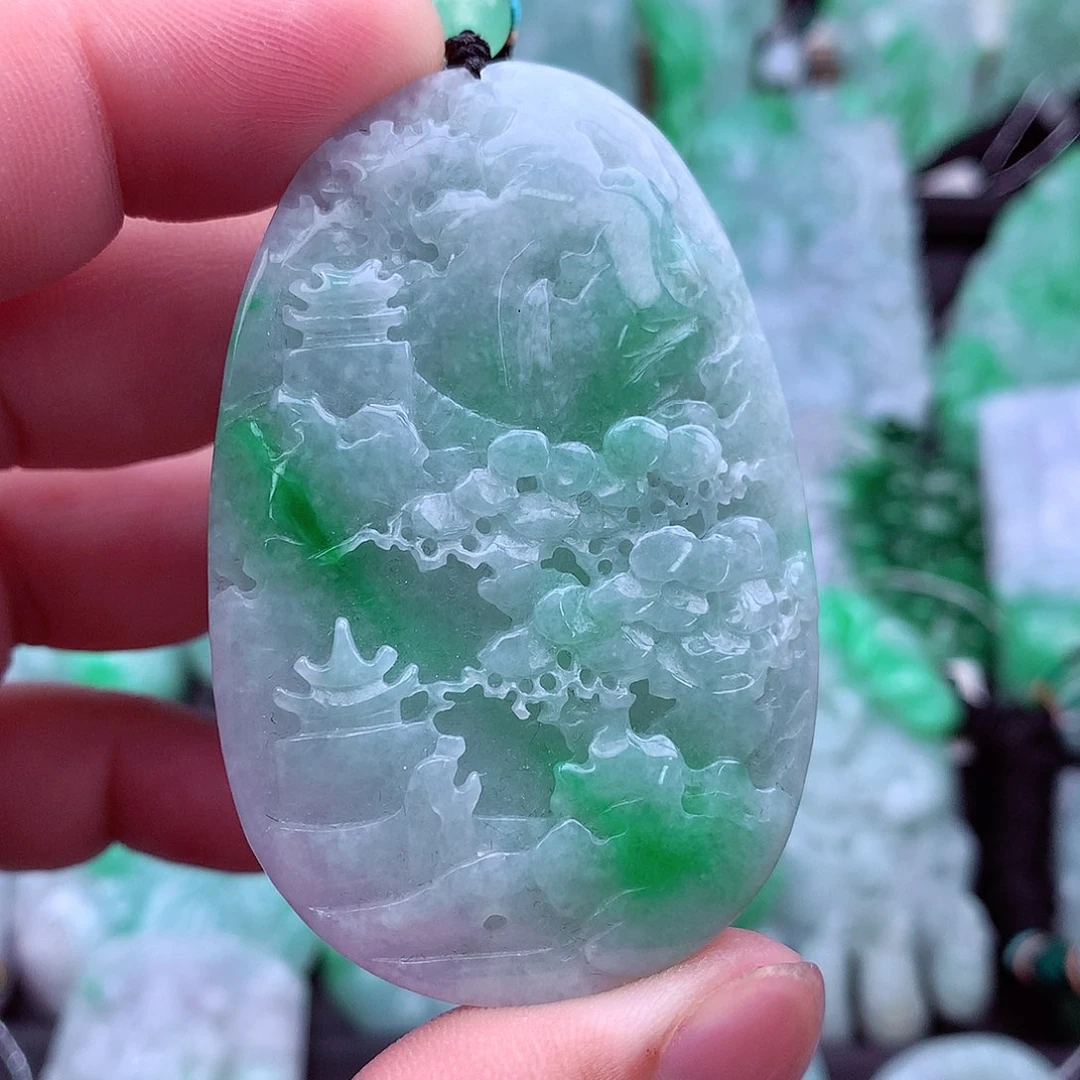 翡翠未镶嵌吊坠(不含链)