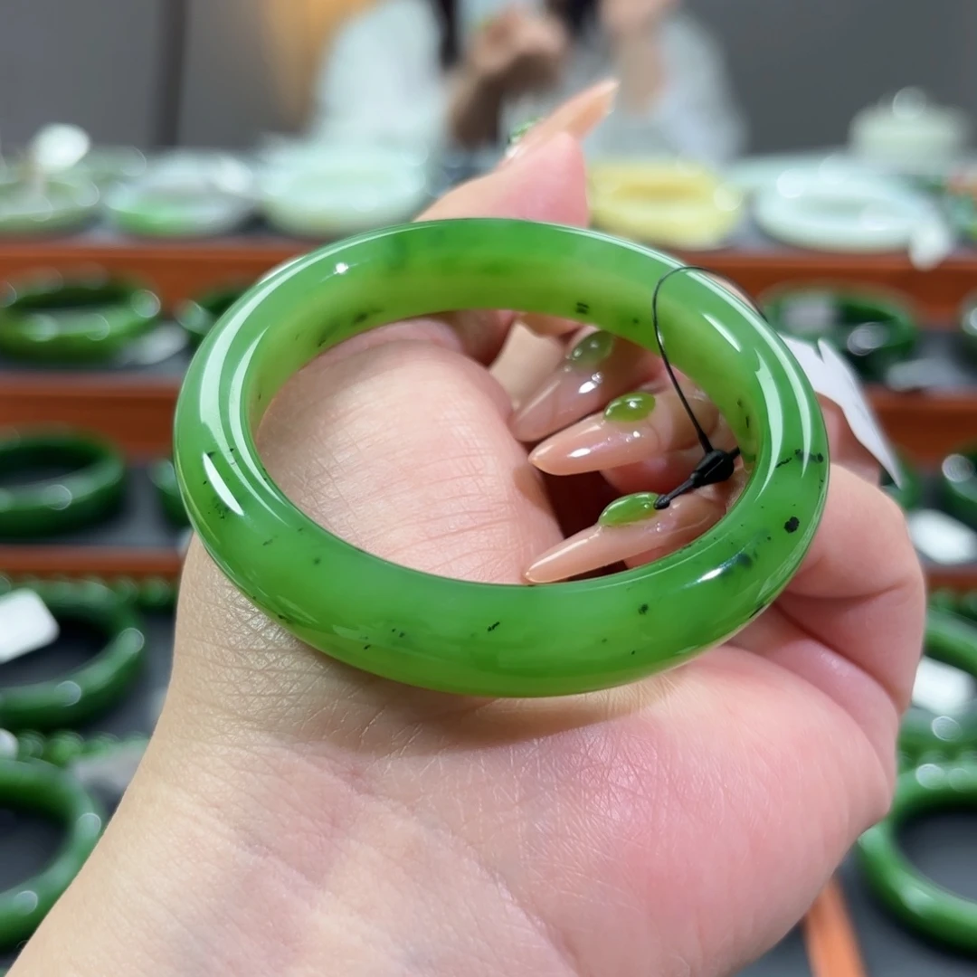 和田玉未镶嵌手镯53-54