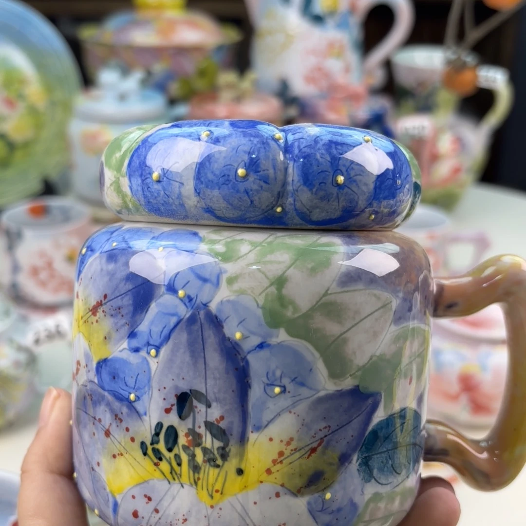 景德镇手绘高温釉下彩陶瓷茶具