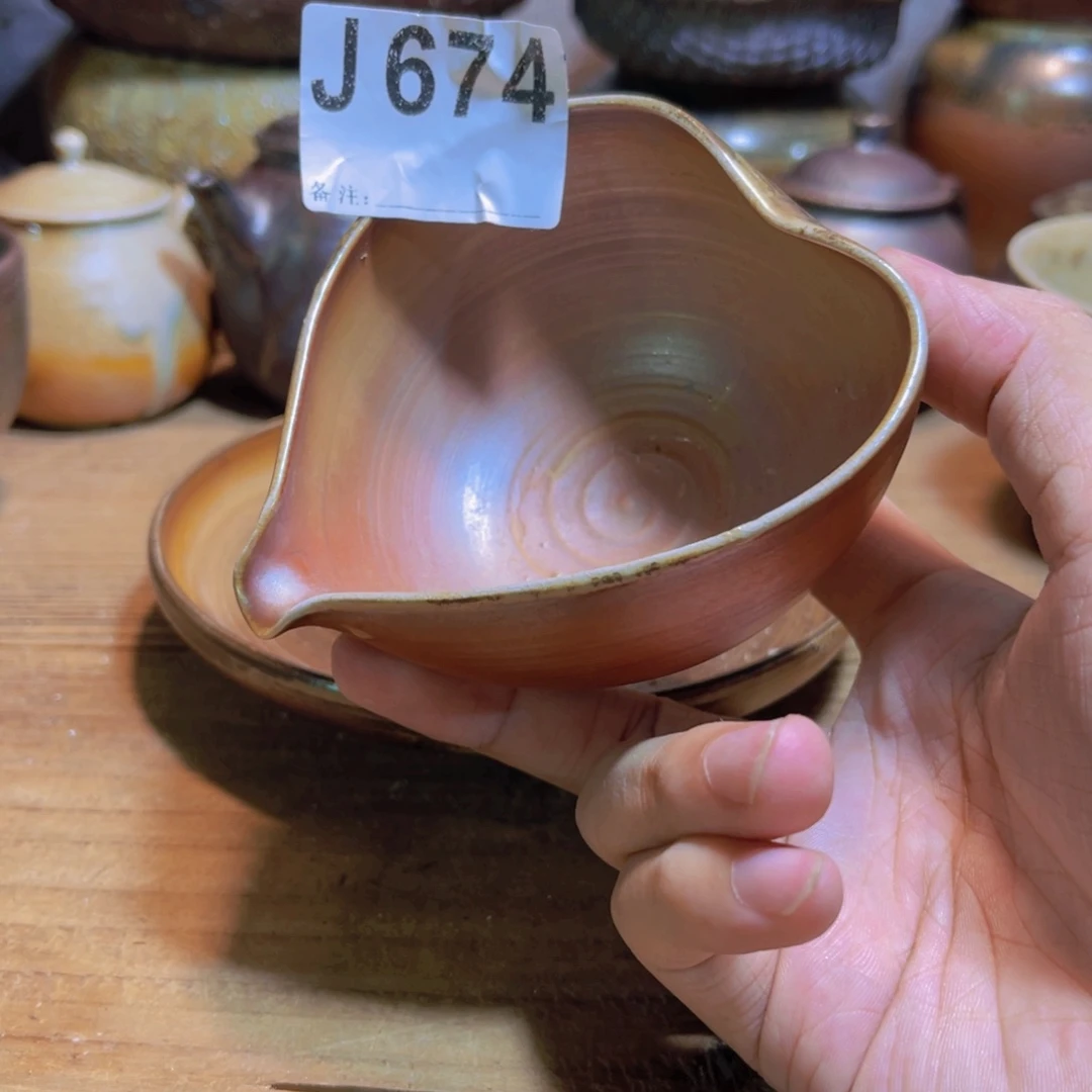 纯手工制作工艺（柴烧）裸烧纯手工制作柴烧674