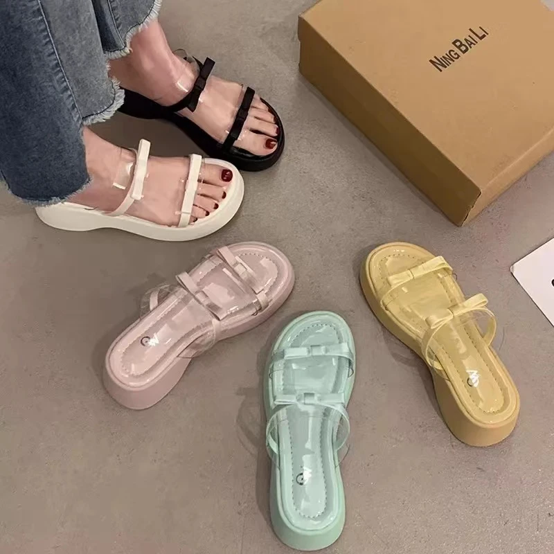 夏款法式拖鞋女新款配裙子仙女风透气拖鞋337-8