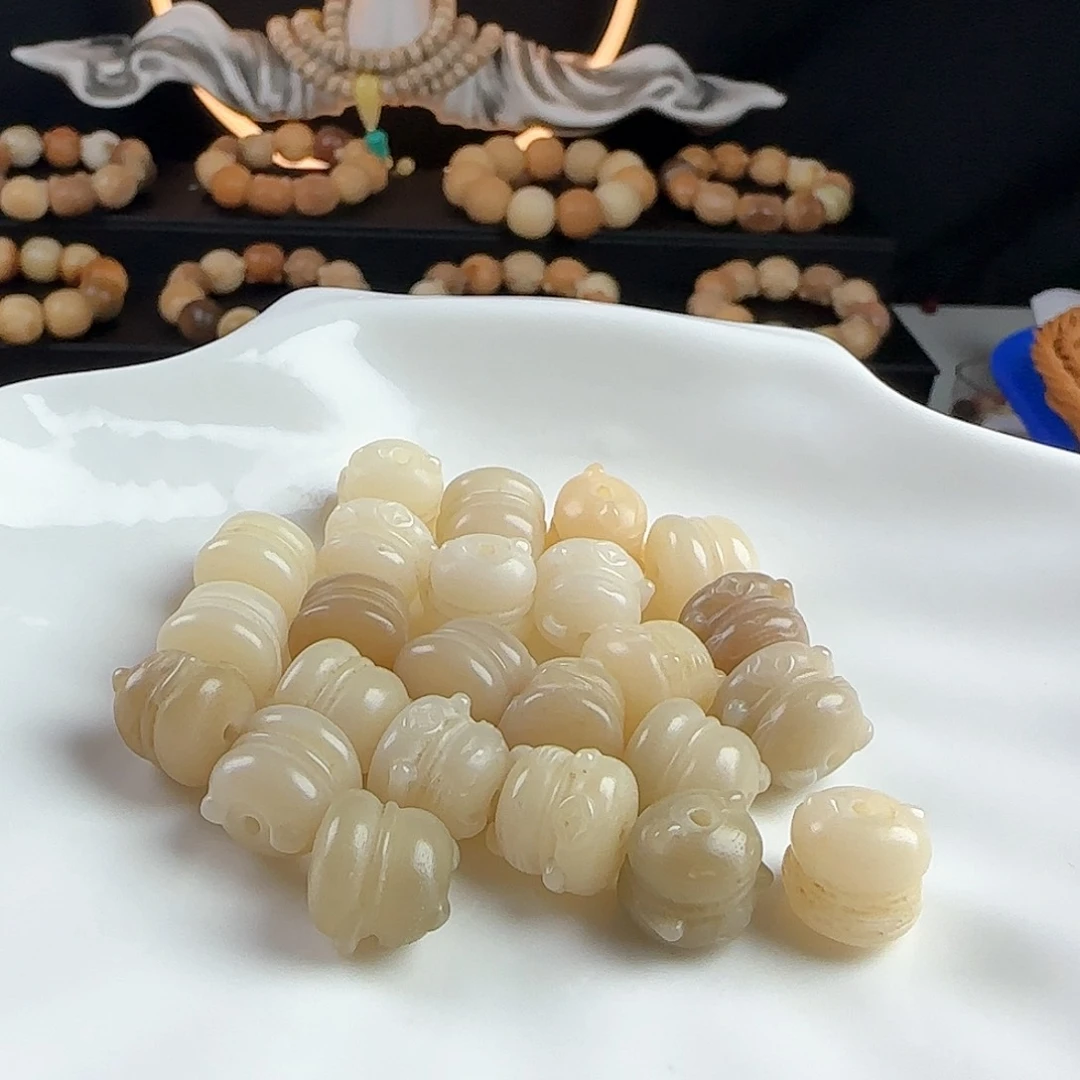 菩提根/象牙果手串瑕疵卡12招财猫20卡牌➕20颗