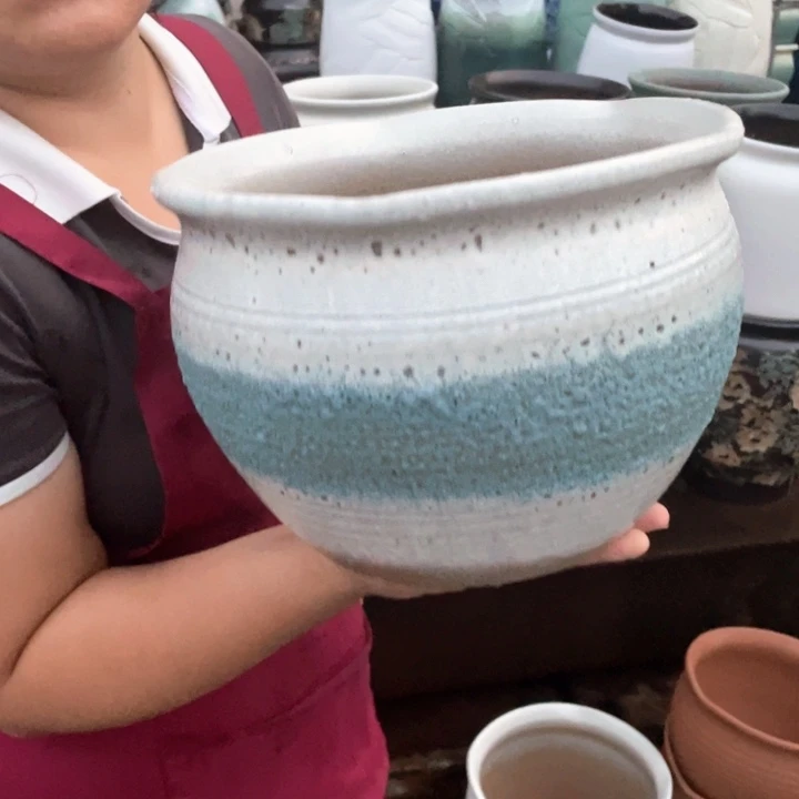紫砂花盆口26高19正品正品