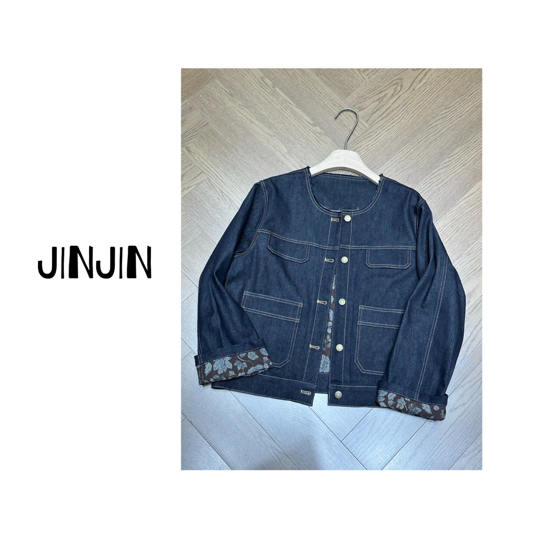【JINJIN】2025秋冬新款小众设计款牛仔外套（9036）NO退NO换